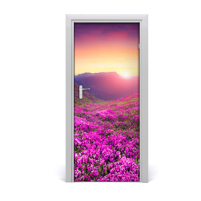 Naklejka fototapeta na drzwi Góry rododendron