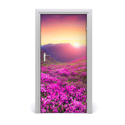 Naklejka fototapeta na drzwi Góry rododendron