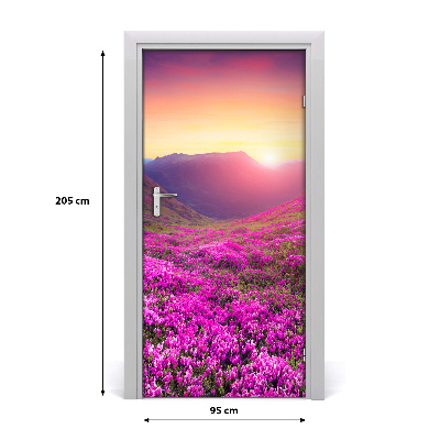 Naklejka fototapeta na drzwi Góry rododendron