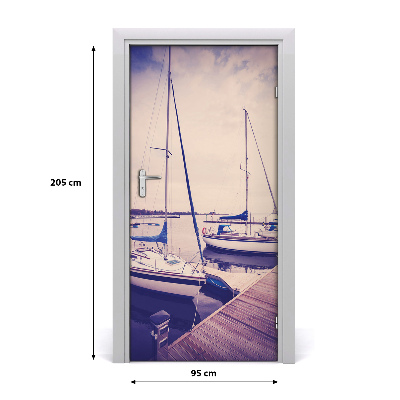 Fototapeta samoprzylepna na drzwi Jachty