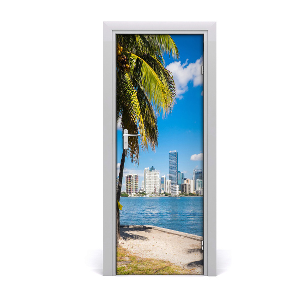 Fototapeta samoprzylepna na drzwi do domu Miami