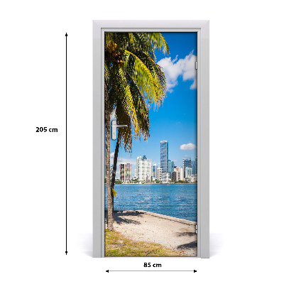 Fototapeta samoprzylepna na drzwi do domu Miami