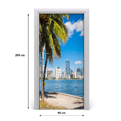 Fototapeta samoprzylepna na drzwi do domu Miami