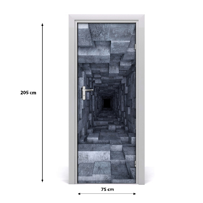 Naklejka samoprzylepna na drzwi Tunel