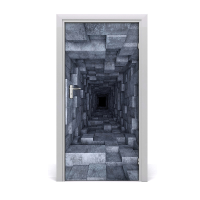 Naklejka samoprzylepna na drzwi Tunel