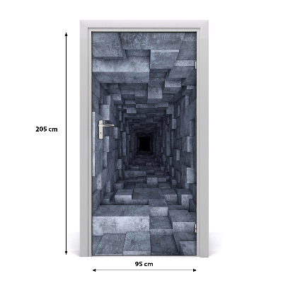 Naklejka samoprzylepna na drzwi Tunel