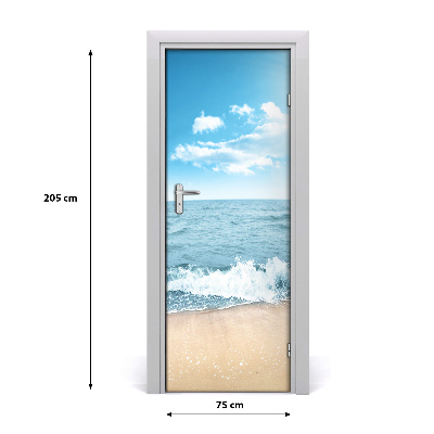 Naklejka fototapeta na drzwi Plaża i morze