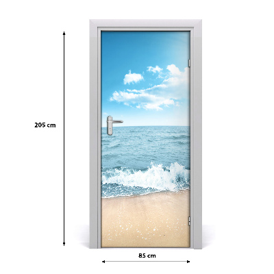 Naklejka fototapeta na drzwi Plaża i morze