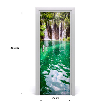 Naklejka fototapeta na drzwi Jeziora Plitwickie