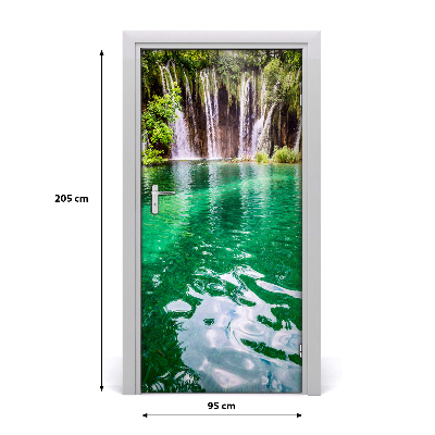 Naklejka fototapeta na drzwi Jeziora Plitwickie
