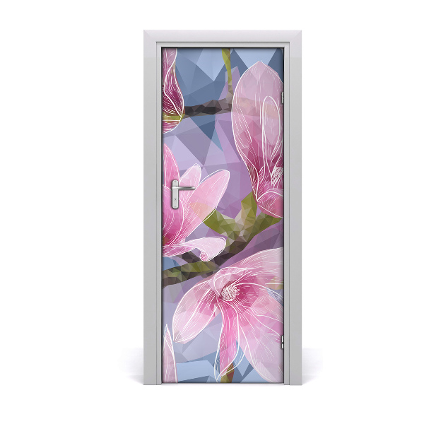 Okleina samoprzylepna fototapety na drzwi Magnolia