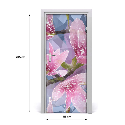 Okleina samoprzylepna fototapety na drzwi Magnolia