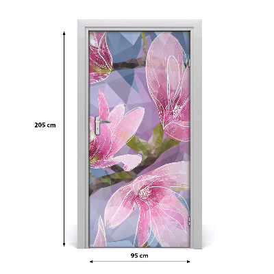 Okleina samoprzylepna fototapety na drzwi Magnolia