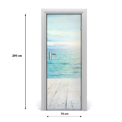 Naklejka fototapeta na drzwi Tropikalna plaża