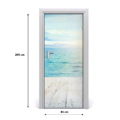 Naklejka fototapeta na drzwi Tropikalna plaża