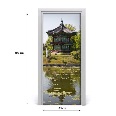 Naklejka fototapeta na drzwi Park Japoński