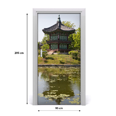 Naklejka fototapeta na drzwi Park Japoński
