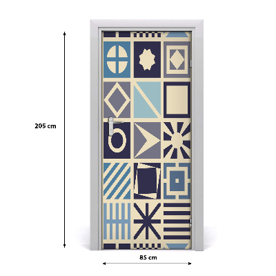Naklejka fototapeta na drzwi Geometryczne tło