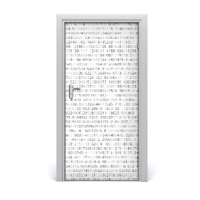 Naklejka fototapeta na drzwi Kod binarny