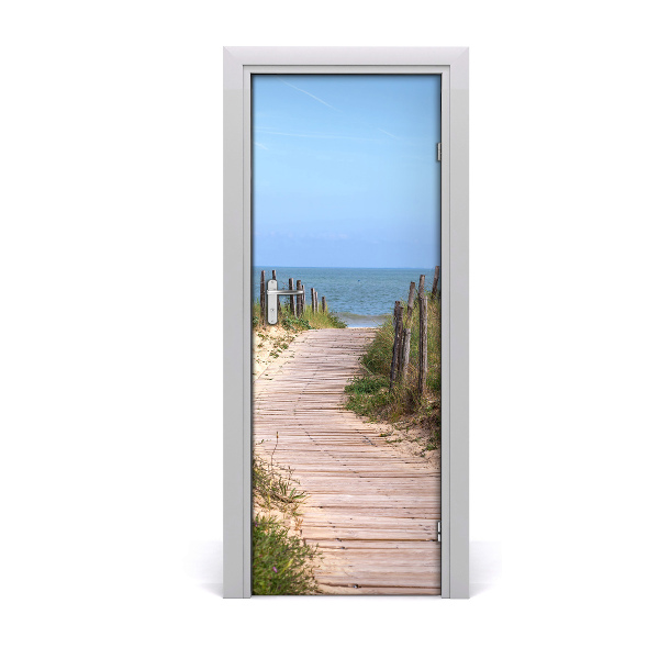 Naklejka fototapeta na drzwi Ścieżka na plażę