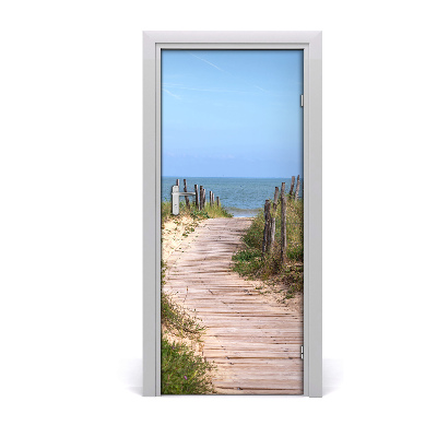 Naklejka fototapeta na drzwi Ścieżka na plażę