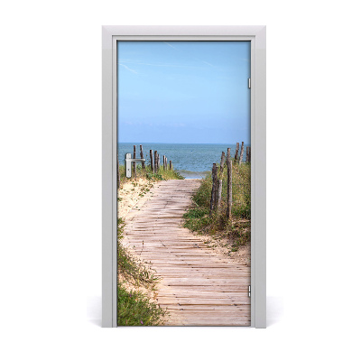Naklejka fototapeta na drzwi Ścieżka na plażę
