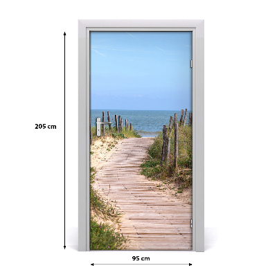 Naklejka fototapeta na drzwi Ścieżka na plażę