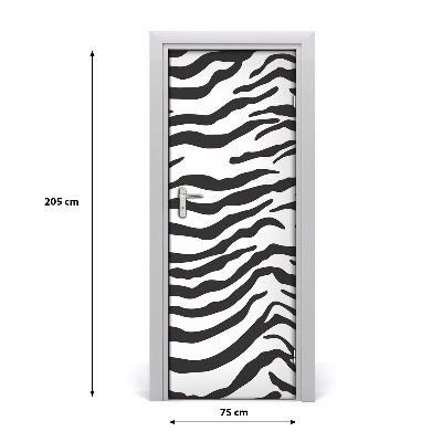 Naklejka fototapeta na drzwi do domu Zebra tło