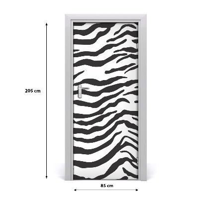 Naklejka fototapeta na drzwi do domu Zebra tło
