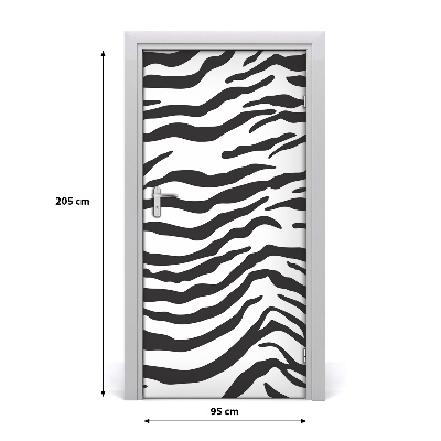 Naklejka fototapeta na drzwi do domu Zebra tło