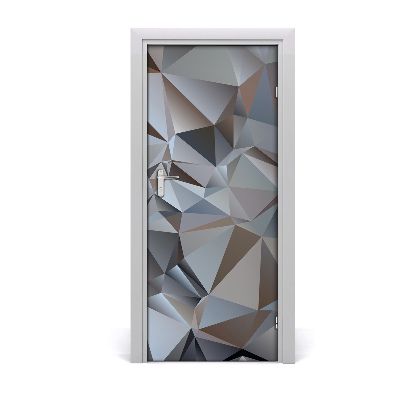 Naklejka samoprzylepna na drzwi Abstrakcja trójkąty