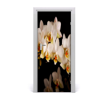 Naklejka samoprzylepna okleina na drzwi Orchidea