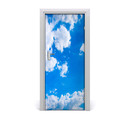 Naklejka fototapeta na drzwi Chmury na niebie
