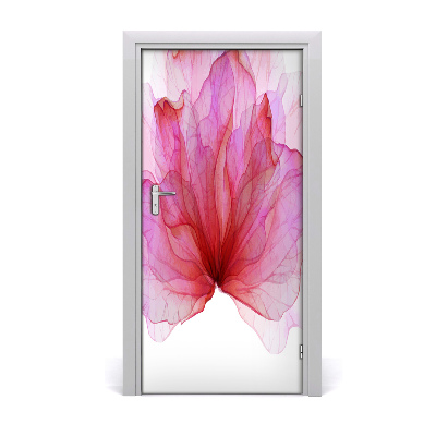 Okleina samoprzylepna na drzwi Różowy kwiat