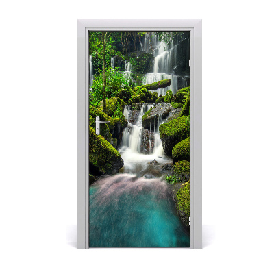Naklejka fototapeta na drzwi Wodospad w dżungli