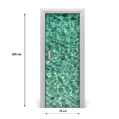 Naklejka fototapeta na drzwi Przejrzysta woda
