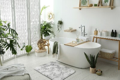 Dywanik łazienkowy Biały marmur