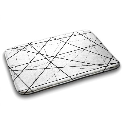 Dywanik łazienkowy antypoślizgowy Dywanik łazienkowy antypoślizgowy Linie Geometryczne