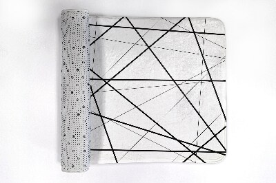 Dywanik łazienkowy antypoślizgowy Dywanik łazienkowy antypoślizgowy Linie Geometryczne