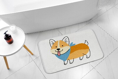 Antypoślizgowy dywanik łazienkowy Antypoślizgowy dywanik łazienkowy Pies Shiba Inu