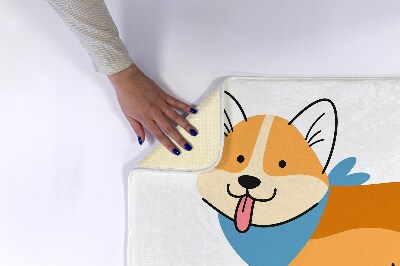Antypoślizgowy dywanik łazienkowy Antypoślizgowy dywanik łazienkowy Pies Shiba Inu