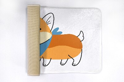 Antypoślizgowy dywanik łazienkowy Antypoślizgowy dywanik łazienkowy Pies Shiba Inu