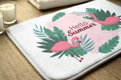 Dywanik do łazienki Flamingi Ptaki