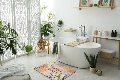 Dywanik łazienkowy Wzór kwiatowy