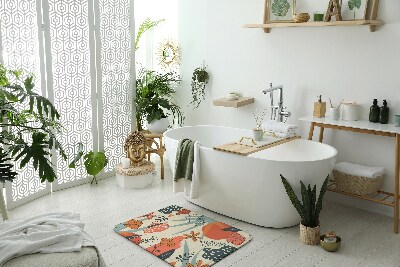 Dywanik łazienkowy antypoślizgowy Dywanik łazienkowy antypoślizgowy Kwiaty Floral