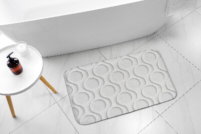 Antypoślizgowy dywanik łazienkowy Koła wzór