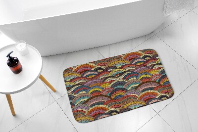 Antypoślizgowy dywanik łazienkowy Kolorowa Abstrakcja