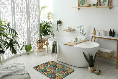 Dywanik łazienkowy Kolorowe wzory geometryczne