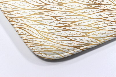 Antypoślizgowy dywanik łazienkowy Złote Liście Wzór