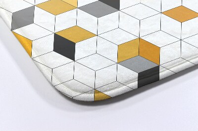 Dywanik łazienkowy Dywanik łazienkowy Geometryczne sześciany